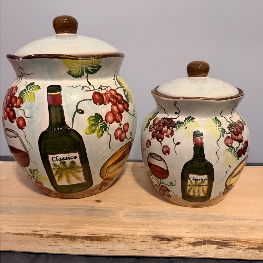 Lorenzo Decorative Food Storage Jars - Multicolor